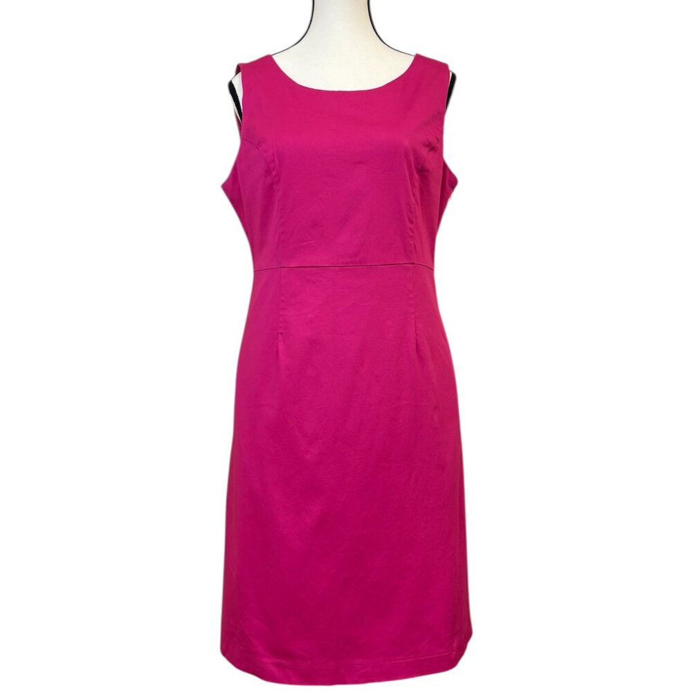 Pure Alfred Sung Pink Sleeveless Cotton Dress (10)